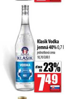 Klasik Vodka jemná 40% 0,7 l