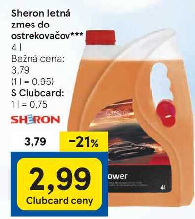Sheron letná zmes do ostrekovačov***, 4 l