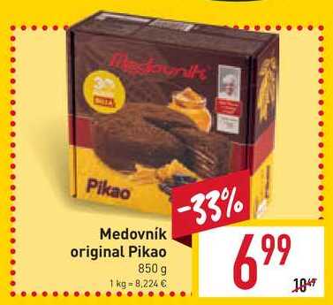 Medovník original Pikao 850 g