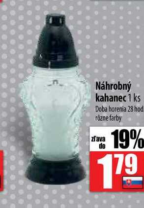 Náhrobný kahanec 1 ks 