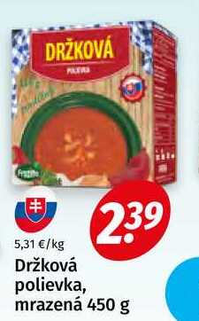 Držková polievka, mrazená 450 g 