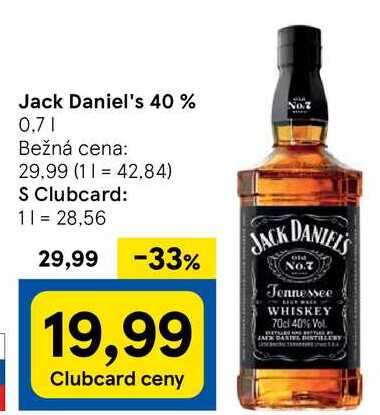 Jack Daniel's 40 %, 0,7 l