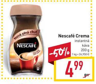 Nescafé Classic Crema 200 g v akcii | Zlacnene.sk