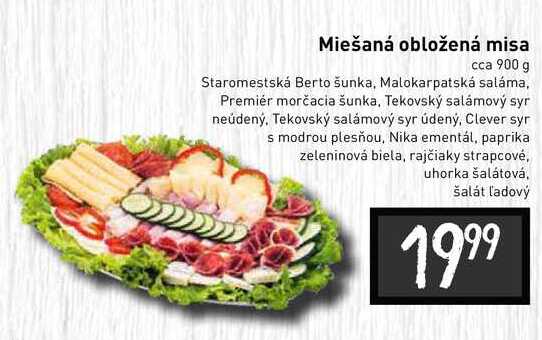 Miešaná obložená misa cca 900 g