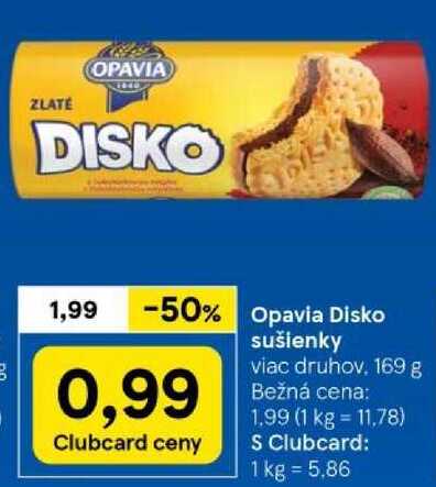 Opavia Disko sušienky, 169 g