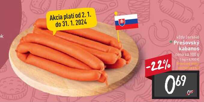 Prešovský kabanos 100 g