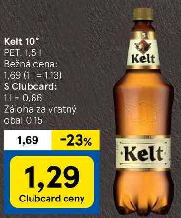 Kelt 10°, 1,5 l