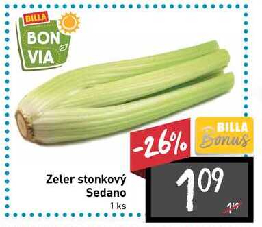 BILLA Bon Via Zeler stonkový Sedano 1 ks