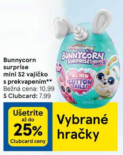 Bunnycorn surprise mini S2 vajíčko s prekvapením
