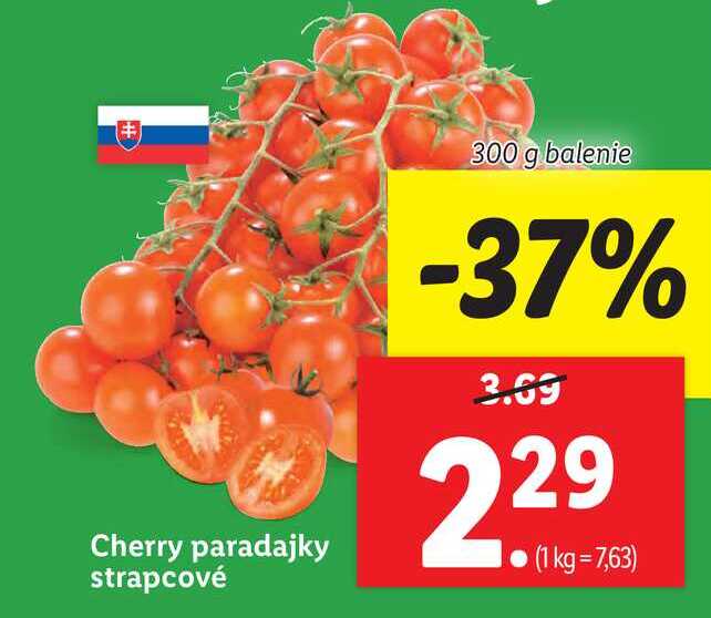 Cherry paradajky strapcové 300 g  