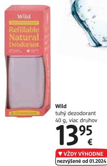 Wild tuhý dezodorant, 40 g