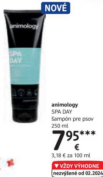 animology SPA DAY šampón pre psov, 250 ml 