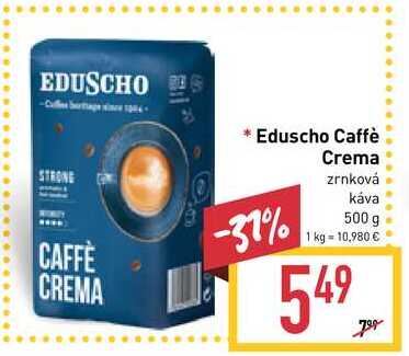 Eduscho Caffè Crema zrnková káva 500 g 