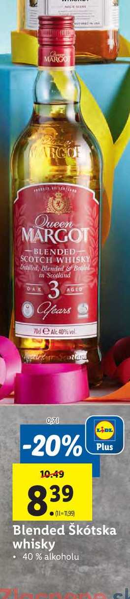 Blended Škótska whisky 0,7 l 