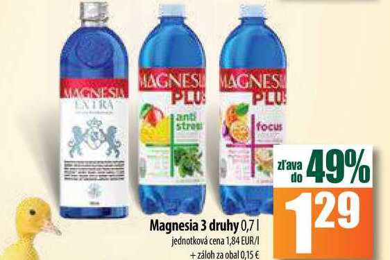 Magnesia 3 druhy 0,7 l