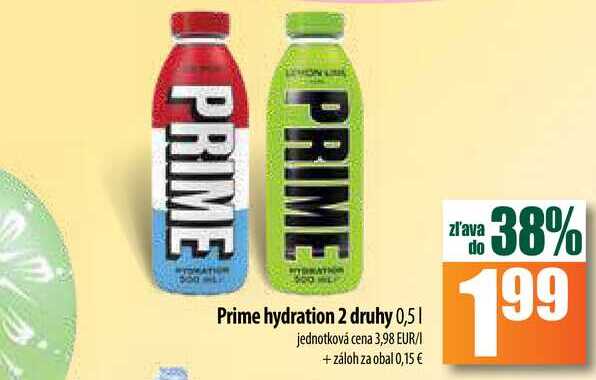 Prime hydration 2 druhy 0,5 1 