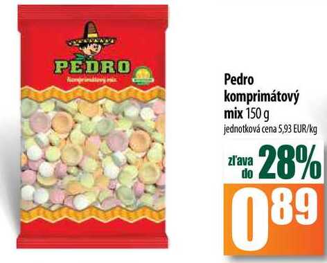 Pedro komprimátový mix 150 g 