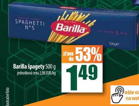Barilla špagety 500 g 