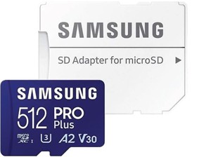 Pamäťová karta s SD adaptérom SAMSUNG Pro Plus Microsdxc