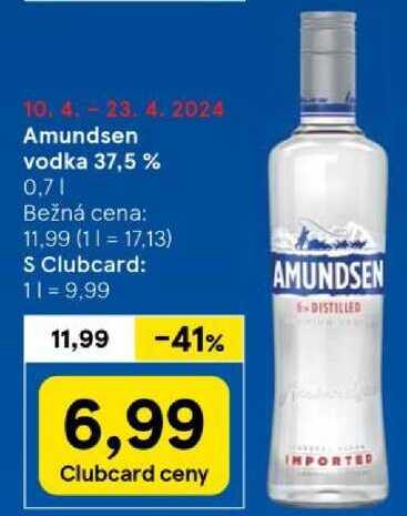 Amundsen vodka 37,5 %, 0,7 l