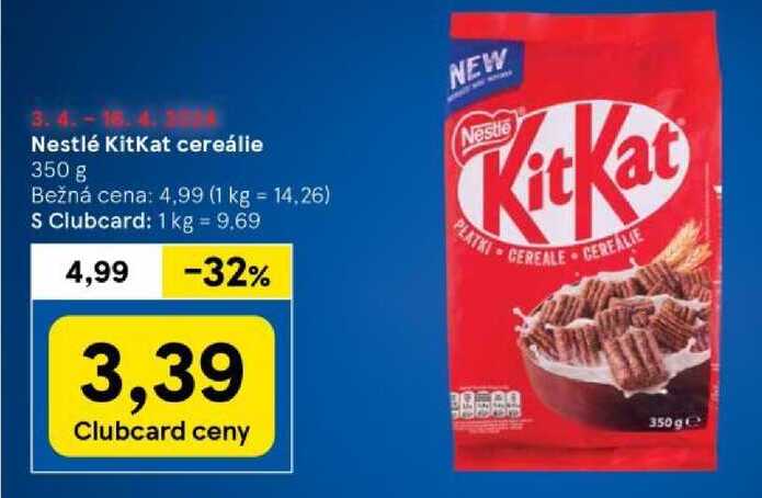 Nestlé KitKat cereálie, 350 g