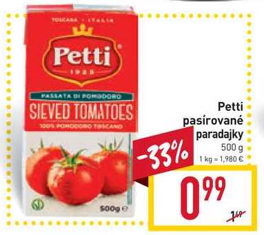 Petti pasírované paradajky 500 g 
