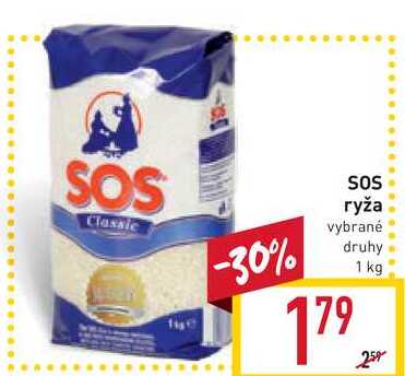 SOS ryža vybrané druhy 1 kg 