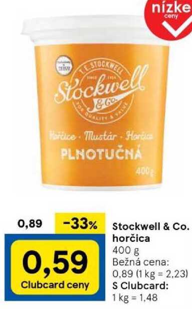 Stockwell & Co. horčica, 400 g