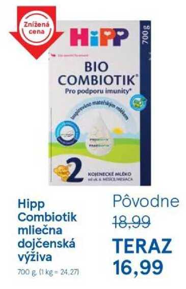Hipp Combiotik mliečna dojčenská výživa, 700 g