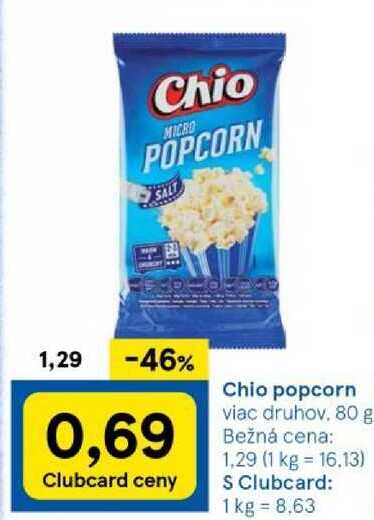 Chio popcorn, 80 g 