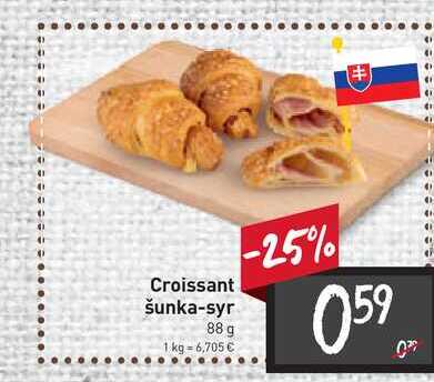 Croissant šunka-syr 88 g
