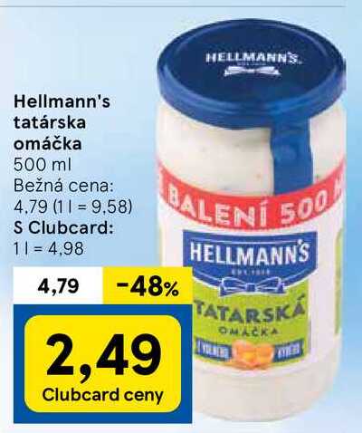 Hellmann's tatárska omáčka, 500 ml