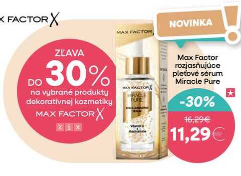 Max Factor rozjasňujúce pleťové sérum Miracle Pure