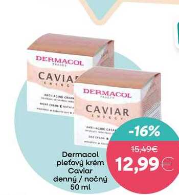 Dermacol pleťový krém Caviar denný / nočný 50 ml  