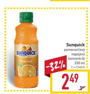 Sunquick Nápojový koncentrát 330 ml