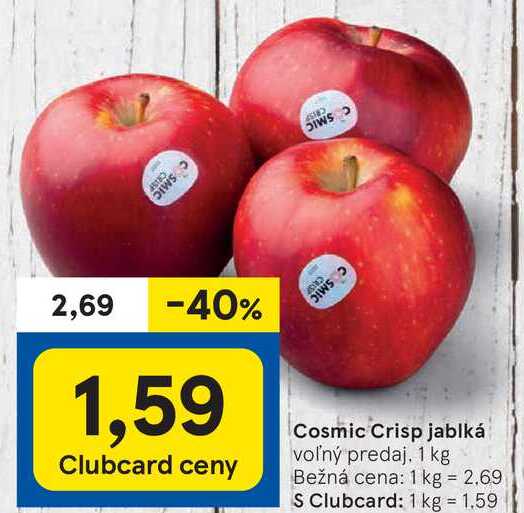 Cosmic Crisp jablká, 1 kg