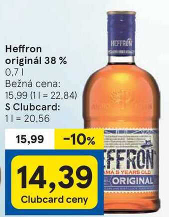 Heffron originál 38 %, 0,7 l