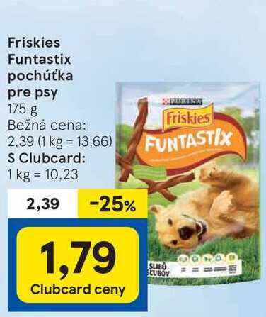 Friskies Funtastix pochúťka pre psy, 175 g