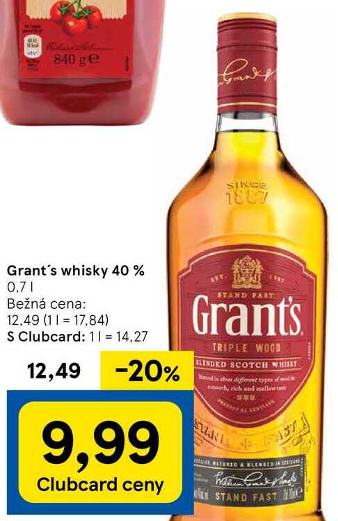 Grant's whisky 40 %, 0,7 l