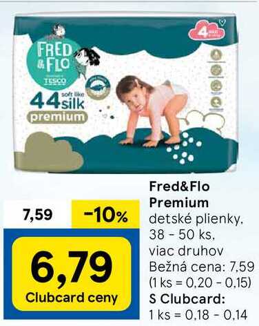 Fred&Flo Premium, 38 - 50 ks v akcii
