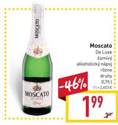 Moscato De Luxe šumivý alkoholický nápoj 0,75l