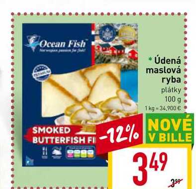 Údená maslová ryba. plátky 100 g 