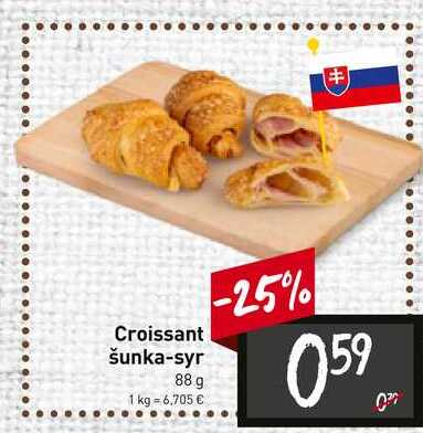 Croissant šunka-syr 88 g 