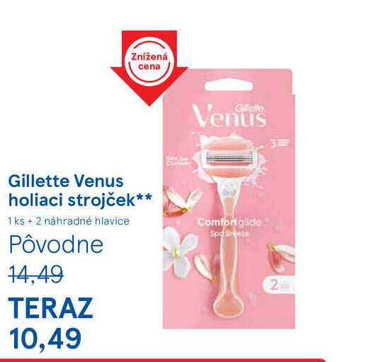 Gillette Venus holiaci strojček 1 ks + 2 náhradné hlavice  