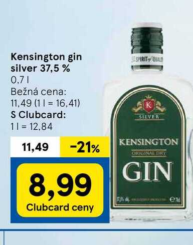 Kensington gin silver 37,5 % 0.7l