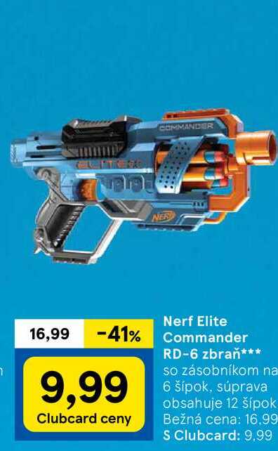 Nerf Elite Commander RD-6 zbraň