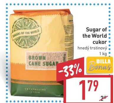 Sugar of the World cukor hnedý trstinový 1kg