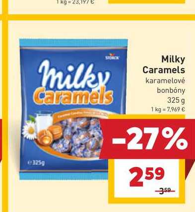 Milky Caramels karamelové bonbóny 325 g 