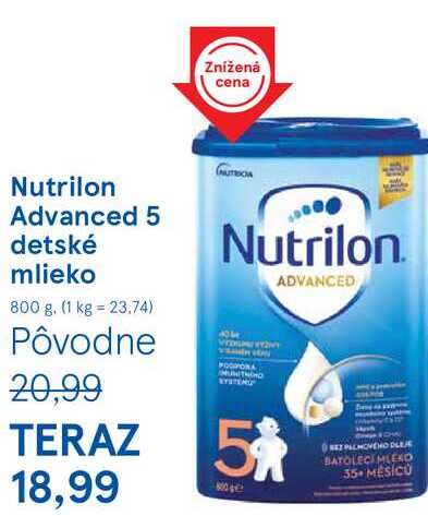 Nutrilon Advanced 5 detské mlieko 800 g