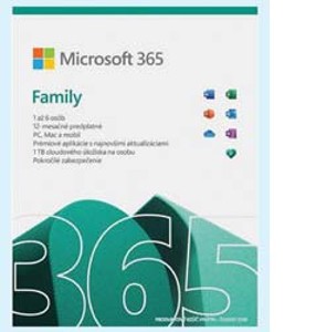 Kancelársky balík Microsoft 365 Family SK